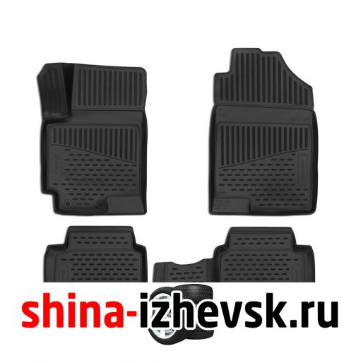 Коврик Autofamily коврики 3D в салон для HYUNDAI Solaris, 2017- , Comfort, 4 шт. ) в Ижевске